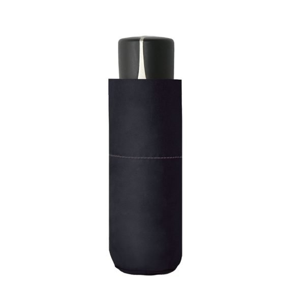 Unisex lietussargs Doppler Fiber Mini Compact melns slēgts
