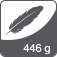lietussargs svaru 446 g.