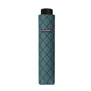 Lietussargs Doppler Fiber Havanna Mini Calm Petrol - kompakts lietussargs